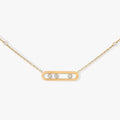 PRE ORDER: Paperclip Sparkle Gold Necklace