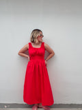 Red A-Line Dress