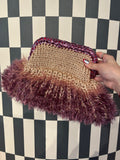 Sand & Lilac Metallic Clutch