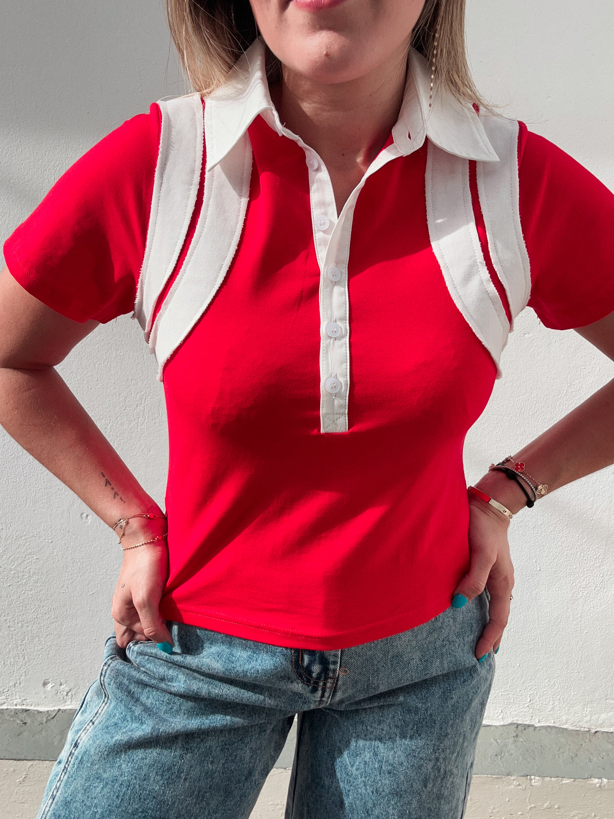 Red Striped Tee
