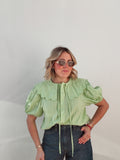 Green Collar Blouse