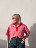 Pink, Red & Vanilla Stripe Top