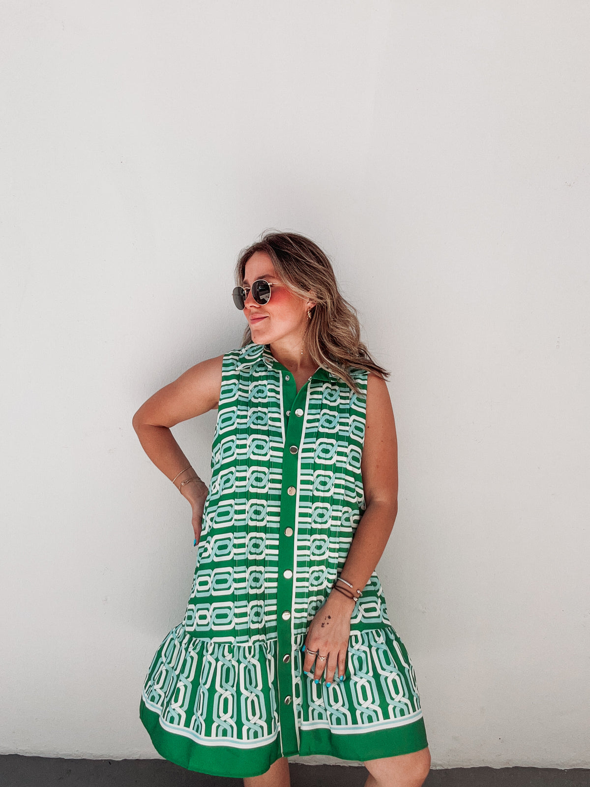 Verde Resort Printed Dress