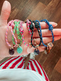 Rainbow Cord Gemstone Necklace