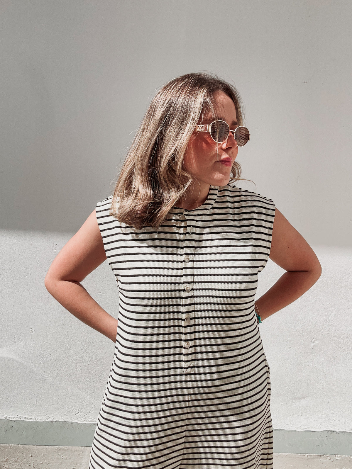 Black Striped Resort Jumpsuit