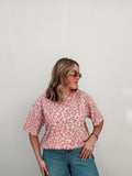 Baby Pink Rhinestone Leopard Tee