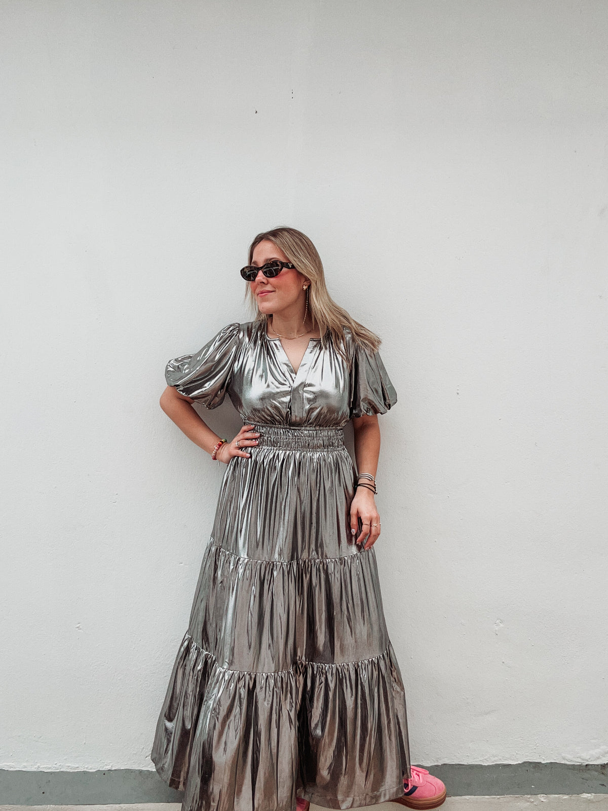 Silver Metallic Dress