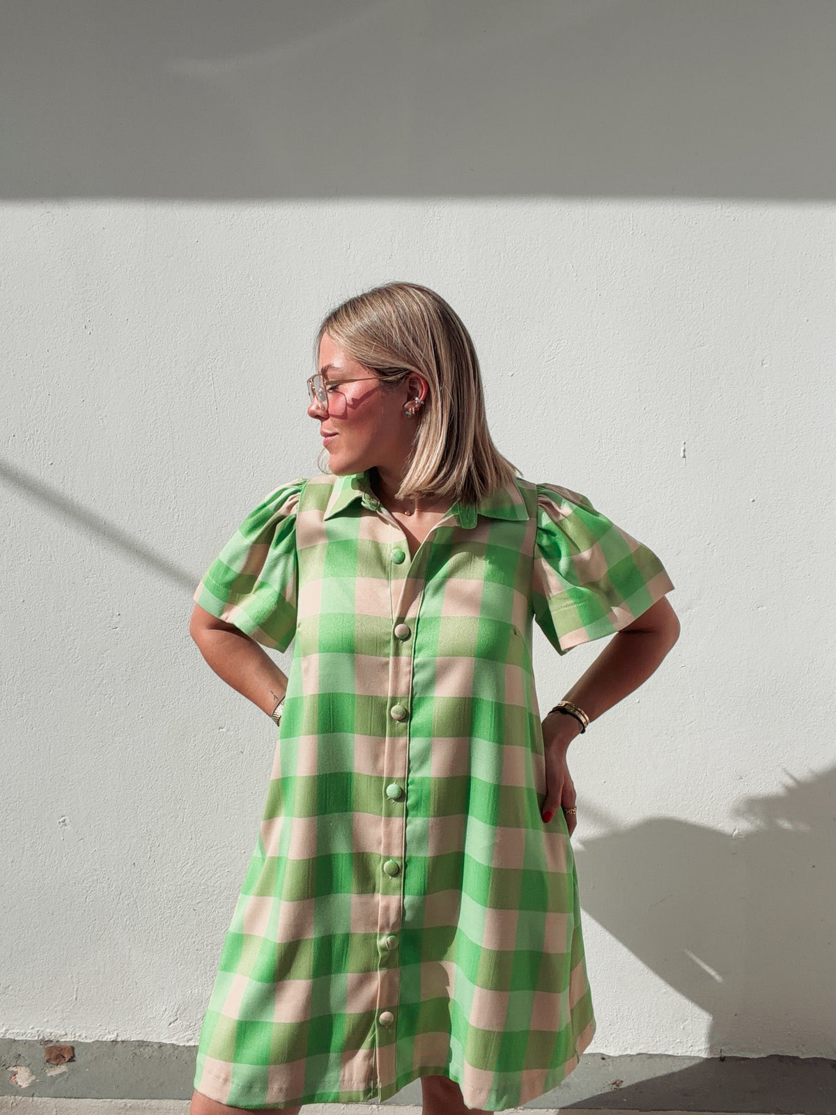 lime green gingham dress Color:AD170 while the full Strapless Sequin Mini Dress Color:BLACK/IVORY