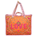 Orange Bandana Love Tote Bag