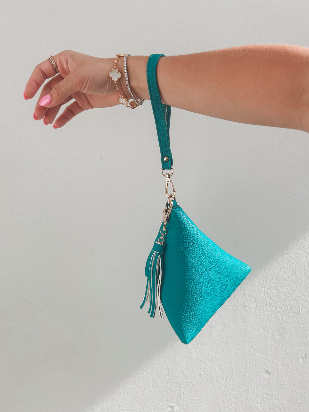 Turquoise Triangle Conversation Piece Bag