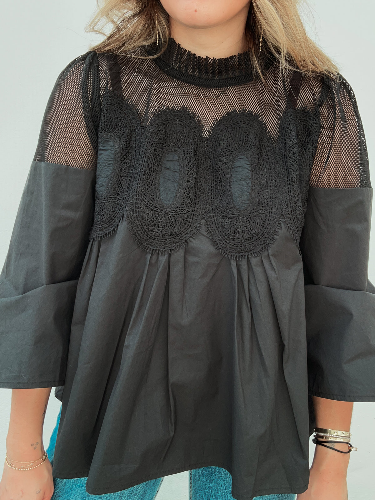 Dolce Black Lace Top
