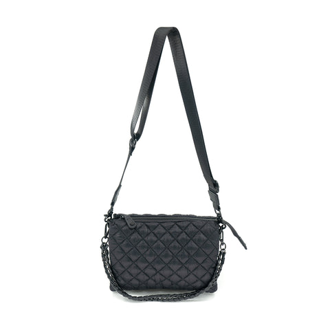 Black Quilted Crossbody