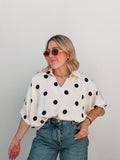 Vanilla Polka Dot Blouse