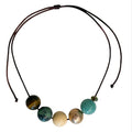 Chocolate & Green Gumball Necklace