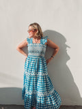 Blue & White Gingham Dress