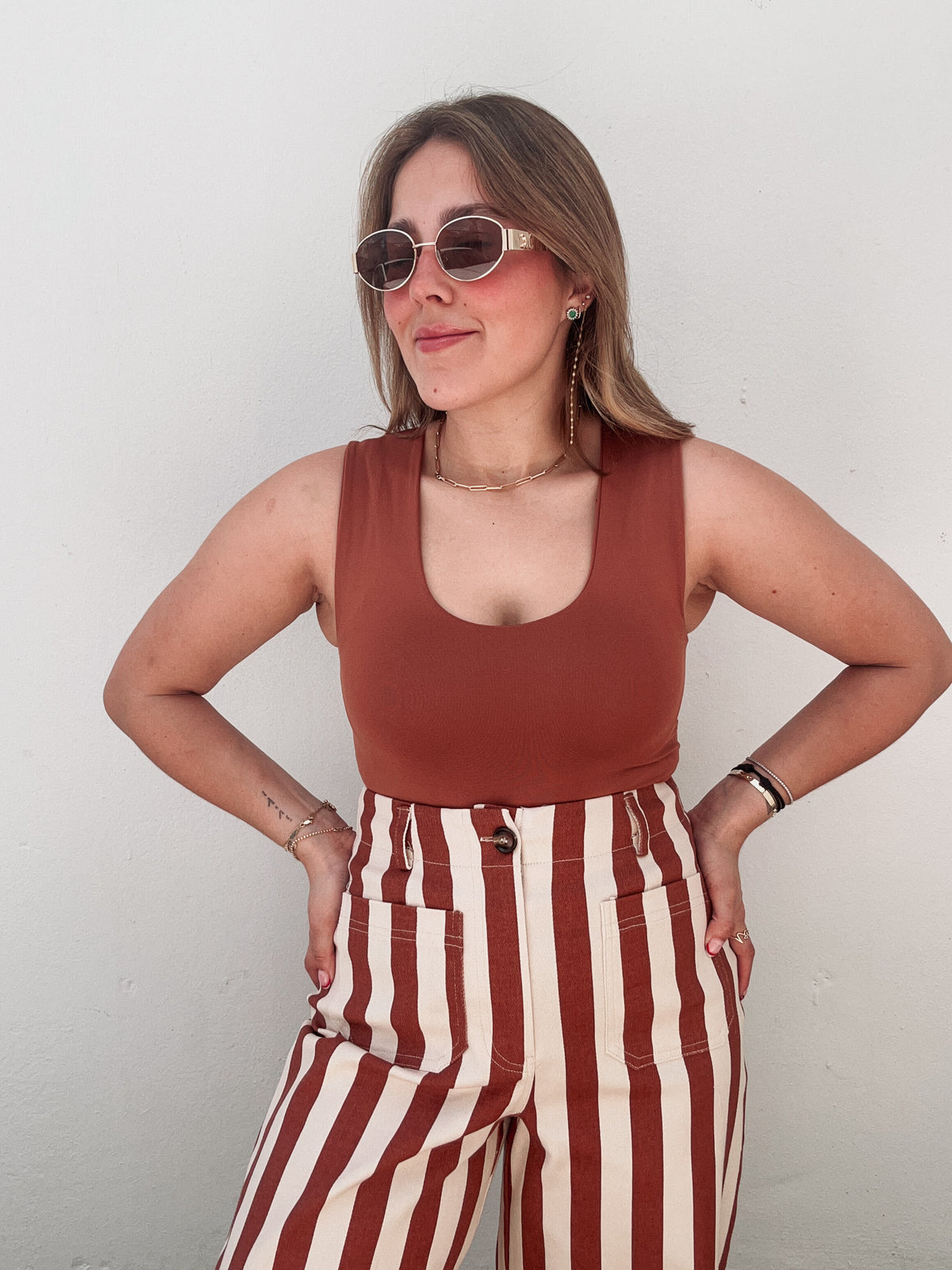 Caramelo Striped Pants
