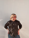 Black Gold Buttons Blouse/Jacket
