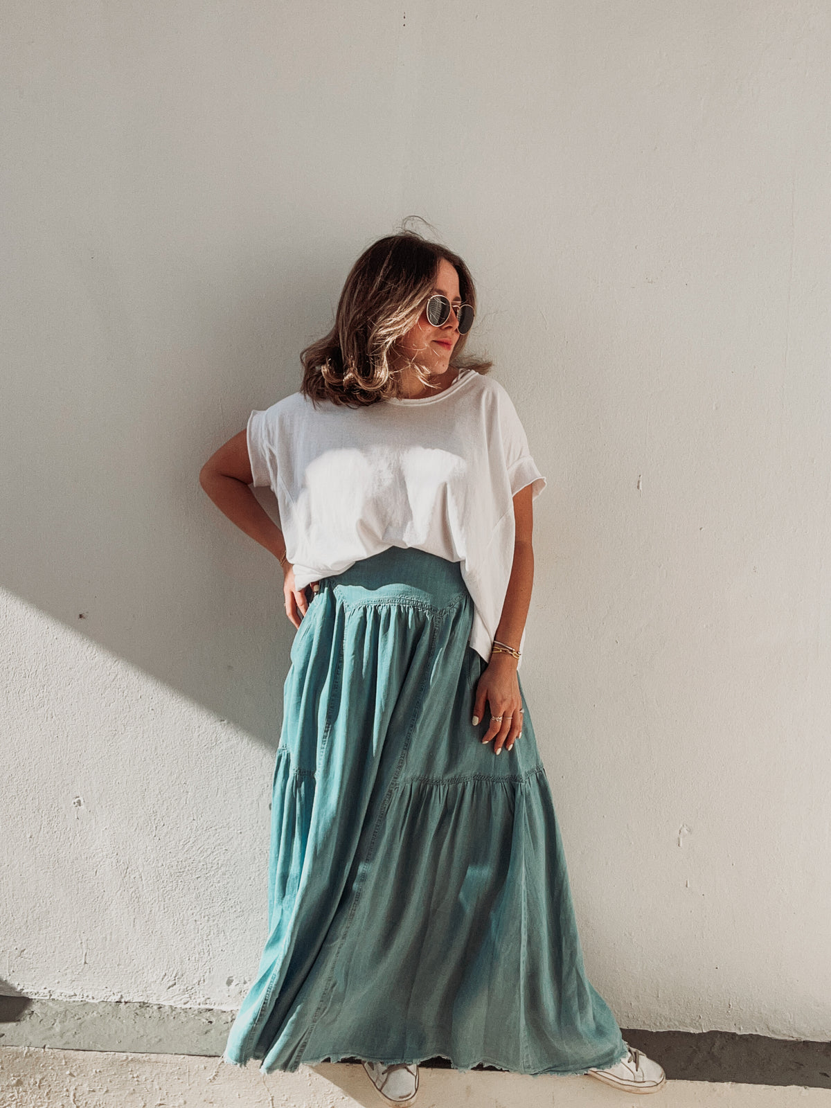 White Washed Flow Tee