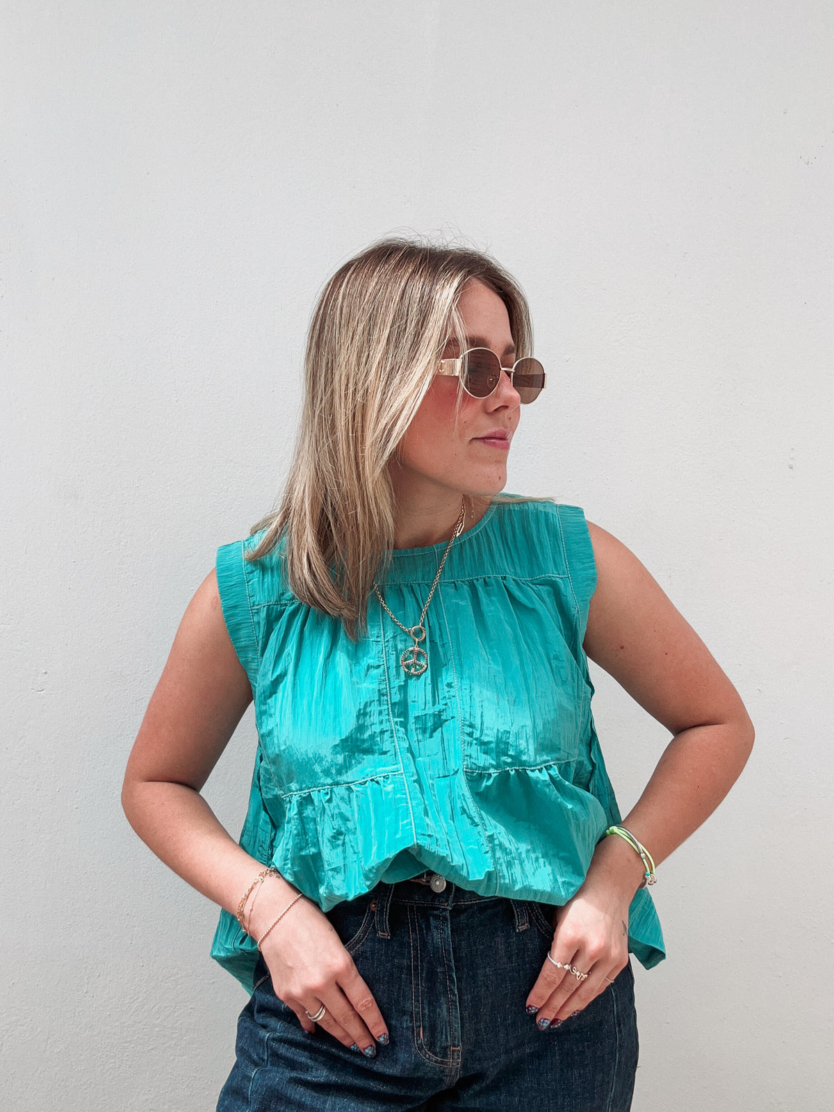 Turquoise Top