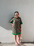 Brown & Pink Floral Dress