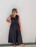 Navy Tailor Tie Dress