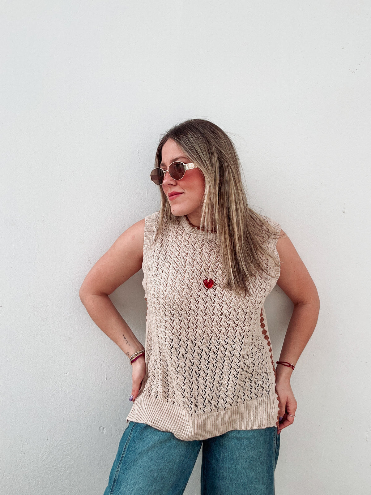 Sand & Mocha Knit Top