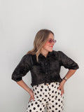 Black Metallic Knit