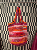 Pink & Orange Metallic Small Tote
