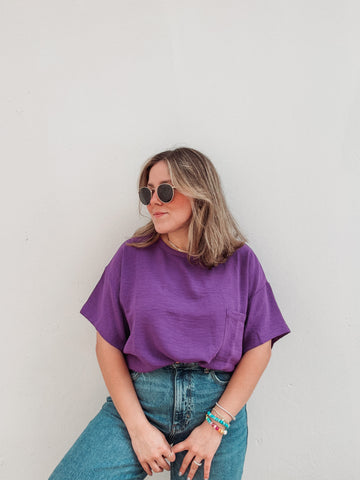 Purple Pocket Basic Top