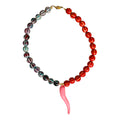 Pink Chili Pepper- Burnt Orange & Blue
