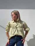 Lime Stripe Blouse