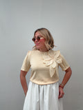 Butter Flower Beaded Tee