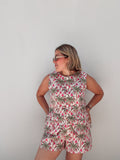 Green & Pink Palm Tree Set