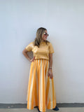 Butter & Yellow Striped Skirt