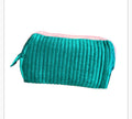 Teal Velvet Cosmetic Pouch