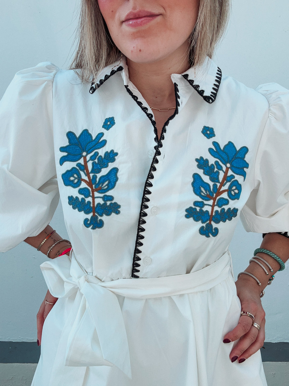 Grecia Embroidered Dress