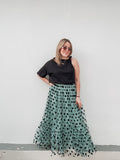 Mint Tulle Polka Dot Skirt