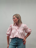 Pink & White Stripe Blouse