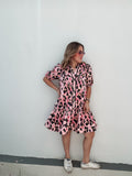 Bubblegum & Honey Leopard Dress