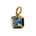 Blue Gem Square Charm