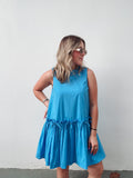 Periwinkle Blue Peplum Dress