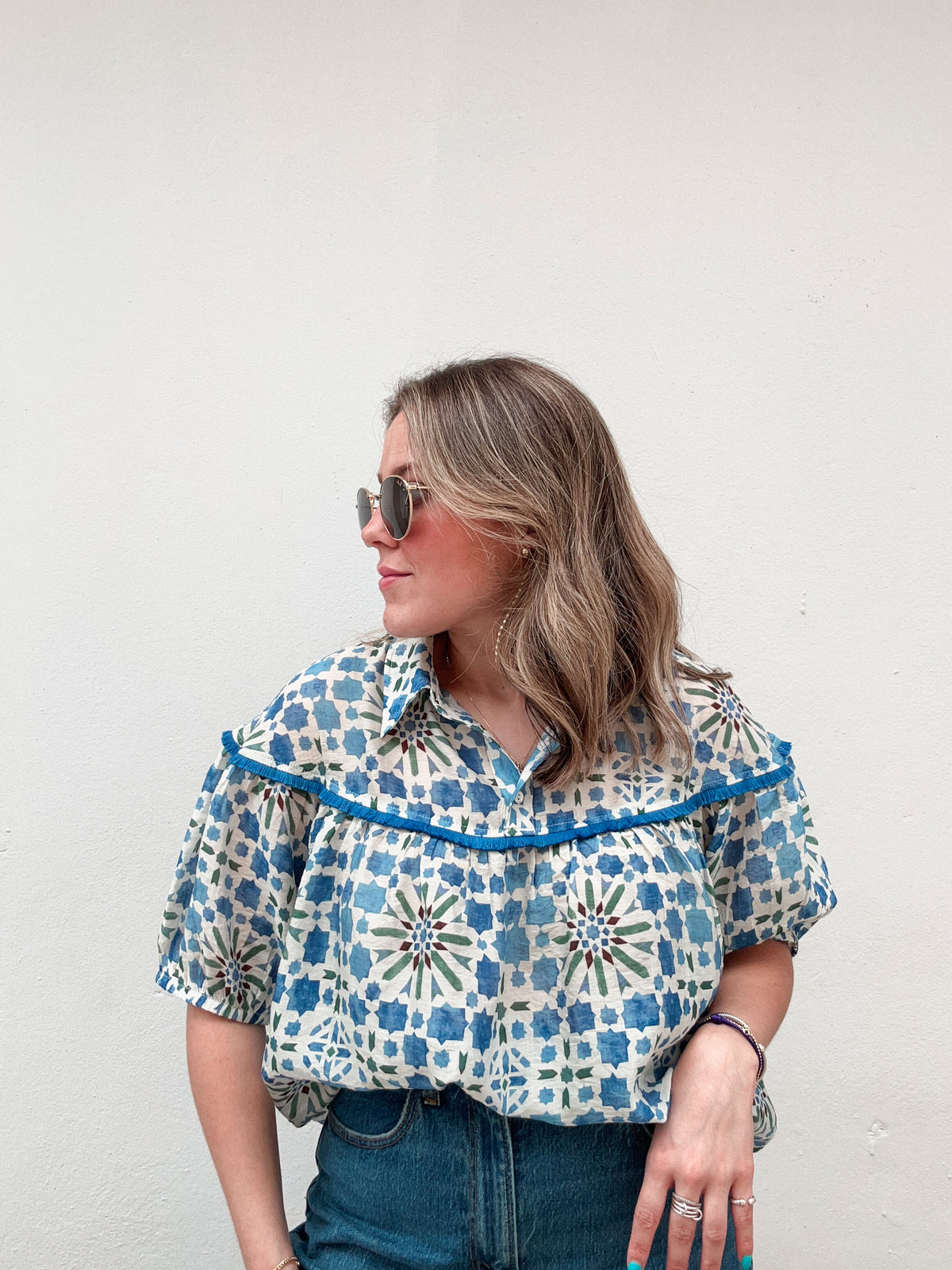 Atenas Printed Blouse