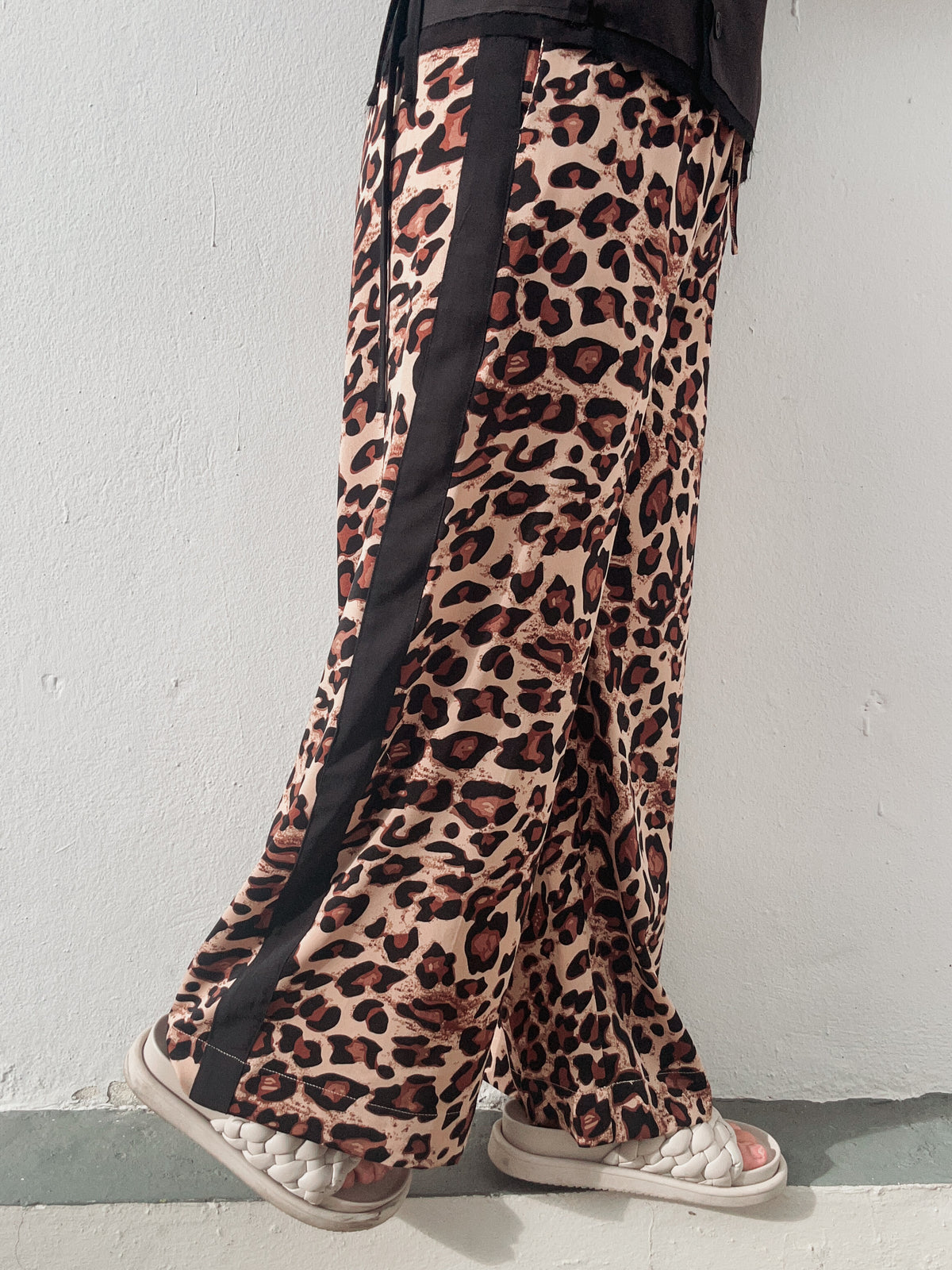 Animal Print Black Trim Pants
