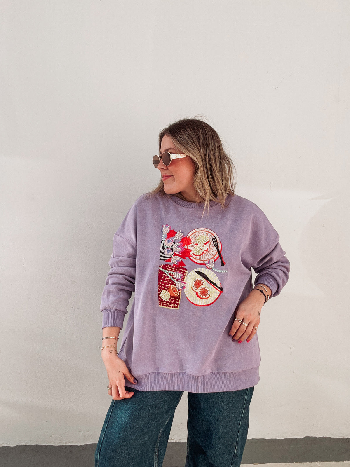 Lilac Picnic Sweatshirt