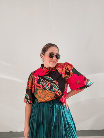 Indigo Printed Blouse