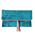 Teal & Bubblegum Clutch