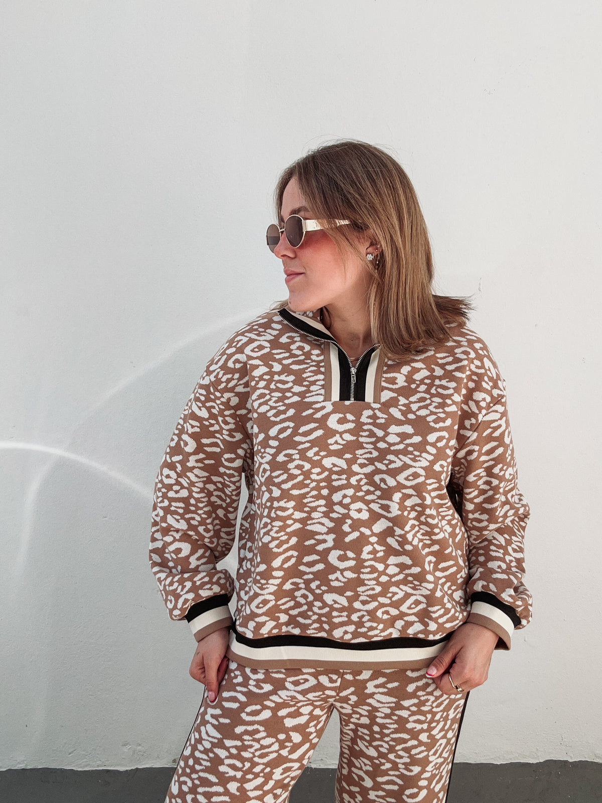 Leopard Sand Stripe Set