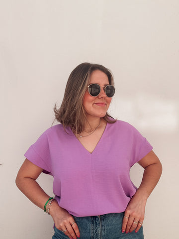 Orchid V Neck Blouse