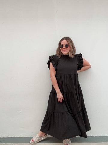 Black Ruffle Dress