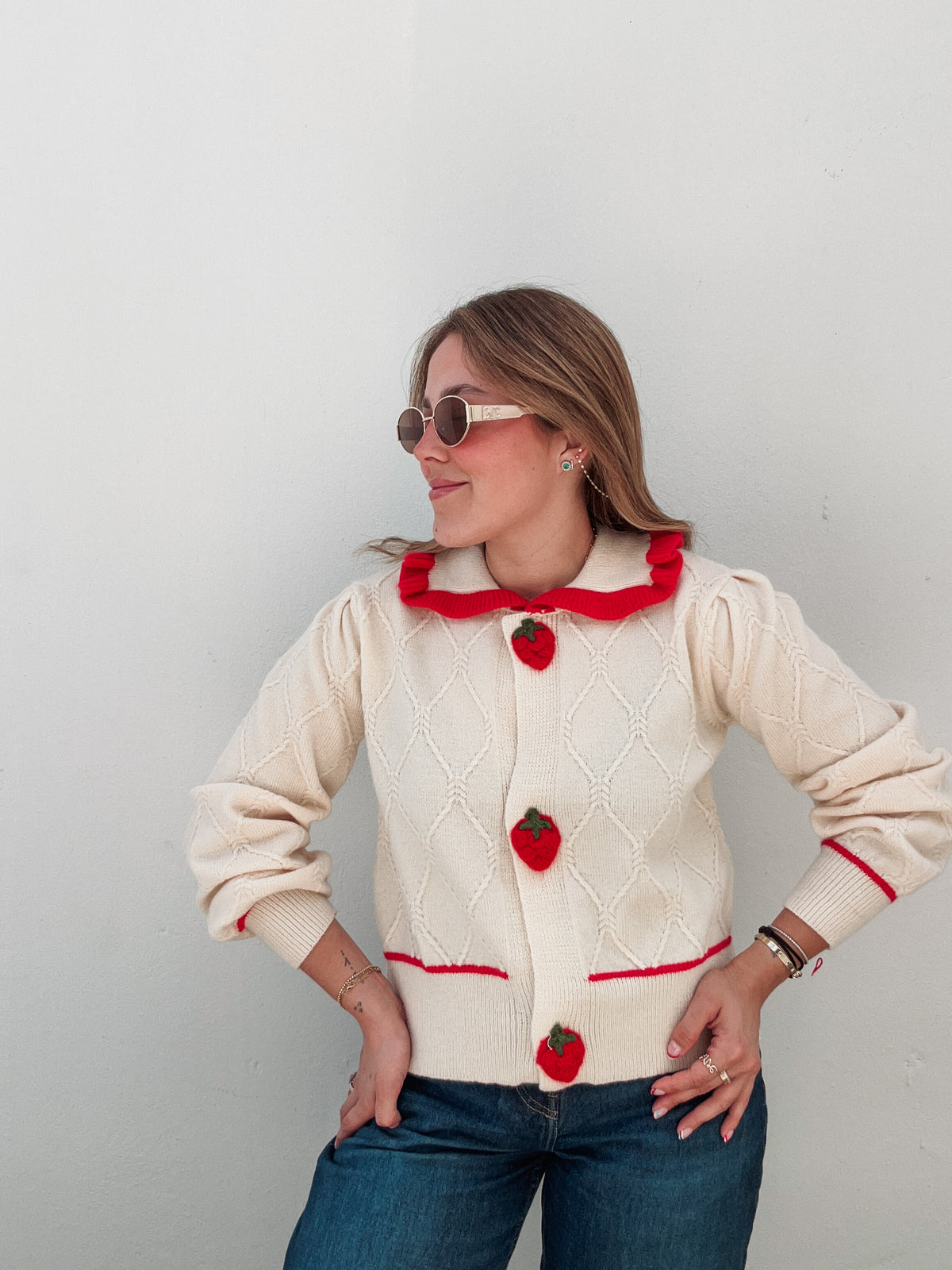 Vanilla & Strawberry Cardigan